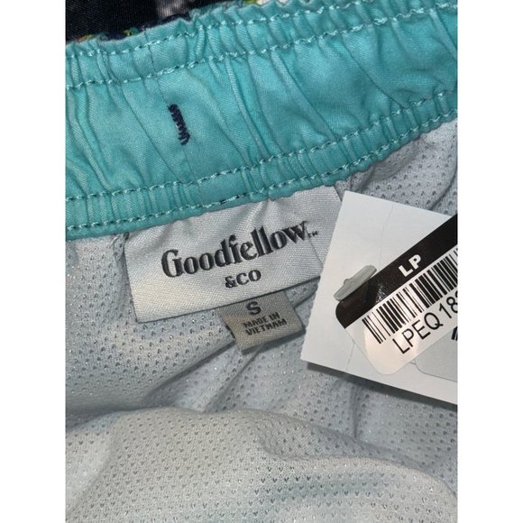 Goodfellow & Co Men's 7" Leafy Tropical Print Swim Shorts, Green, Size S, NWT - Picture 3 of 5